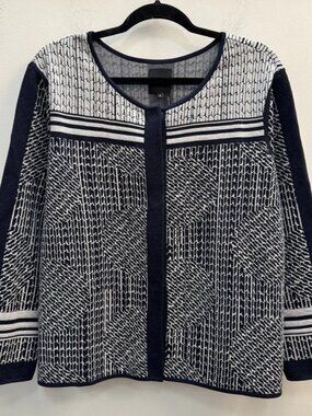 NIC+ZOE Opposites Attract Sweater Jacket 1X